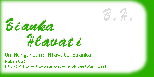 bianka hlavati business card